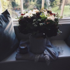 flowers and tea